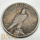 1921 Peace Dollar High Relief Au Toned  e115