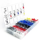       e1008 e1508 Crimp Terminals 200-1900pcs   Heat-resistant Insulated Ring Connec