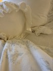Custom Rachel Ashwell Shabby Chic Couture White Whisper Linen Bolster Cover