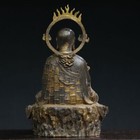 12  Old Antique Tibet Tibetan Buddhism Temple Bronze Ksitigarbha Buddha Statue