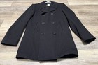 Vtg Authentic Us Navy Issue Wool Pea Coat Military 80s Cold Weather M 38l Jacket