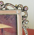 Ornate Enamel Star Crown Pink   White Rhinestone Photo Picture Frame 3x3 Off 5th