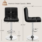 Barstools  Adjustable Modern Barstools  Pu Leather Swivel Counter Height Stools