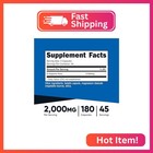 Nutricost D-aspartic Acid  daa  Capsules 2000mg Per Serving  180 Capsules  - Non