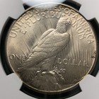 1926  1 Peace Silver One Dollar Us Ngc Ms62 Philadelphia