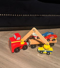 Melissa And Doug Classic Wooden Car Mover Truck Toy With Magnetic Lift