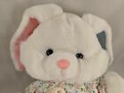 Happiness Express Always White Rabbit Puppet Plush 13  Quilted Stuffed Animal
