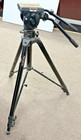 Manfrotto Bogen 3066 Fluid Head W  2 Arms   Plate   3236 Video Tripod
