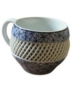 Vintage Marked Japanese Imari Lattice Teacup