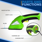 Pyle Cordless Handheld Grass Cutter Shears     Built-in 3 6v Rechargeable Battery
