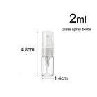 2ml Clear Glass Empty Bottle Spray Refillable Perfume Atomizer Bottles  30 Pack