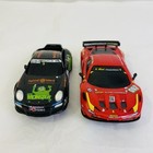 Carrera Go    62275 Ferrari 062 And Porsche 3 Slot Cars With Controllers Parts