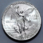 1985 1 Oz 999 Silver Mexico Libertad Pura Plata Natural Toning Coin Rare