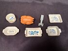 Lot Vintage 1980s Arco Toy Microwave Oven Turkey Pots Pans Plastic Doll House