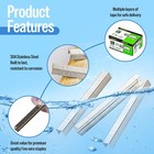 Meite 20 Gauge 304 Stainless Steel Upholstery Staples 1 2-inch Crown Heavy Duty