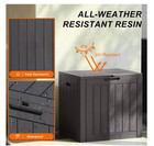 31 Gallon Resin Deck Box waterproof Uv Resistant Outdoor Storage Box For Garden