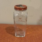 Vintage 1930 s  Mickey Mouse Jam Jelly Jar Bank With Tin Litho Lid