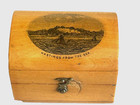 Mauchline Thimble Holder Hastings From The Sea Treasure Box  Hallmarked Silver