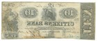 1852 Citizens Bank  Washington D c   10 Obsolete Note No 605  l1876 