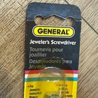 General Usa Jeweler s Screwdriver Knurled Handle New Old Stock