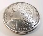 1881 Morgan Silver Dollar Reproduction Coin Concho Screw Back 1 5   Arts  crafts