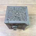 Antique Kenton 1890s Cast Iron Metal Still Coin Bank Combination Safe Open