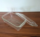 Vintage Pyrex 1960 s 215-b Clear Glass Loaf Baking Dish With Lid - See Desc 