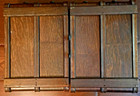 Set Of 4 Singer Treadle Sewing Machine Oak Drawers In Racks