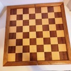 Wooden Chess Set W wooden Folding Board 17x17 Storage Box Carved Pieces