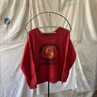 1970s True Vintage Waterprint Sweatshirt Red Medium