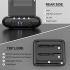 Hard Drive Enclosure 2 5 3 5in Hdd Ssd Dock Offline Copy Usba c To Sata Dual Bay
