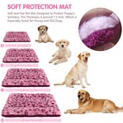 Pet Bed Mat Dog Cat Kennel Crate Pad Reversible Cushion Blanket Leopard Prints
