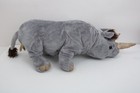 Folkmanis Rhinoceros Hand Puppet Large Gray Plush Full Body Rhino  Worn   Read