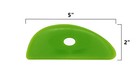 Green Medium Firm Silicone Pottery Ribs   Ultimate Ceramic Sculpting Tools Set D