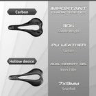 Carbon soft Leather Gel Racing Bike Saddle Mtb Front Seat Mat 280 145mm Rxl Sl