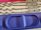 Two  2  Busy Baby Mini Mats Silicone Suction Placemats With Toy Straps