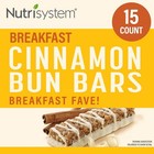 Nutrisystem Cinnamon Bun Weight Loss Breakfast Bars 15 Count