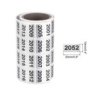 2001 To 3000 Consecutive Number Stickers Inventory Label Black Number