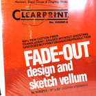 New Clearprint Vellum Pad Fade Out Grid 17  X 22  50 Sheets Drafting 10000hp-8