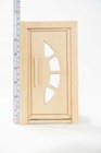 Modern Miniature Dollhouse Front Door  1 12 Scale Door With Working Hinges