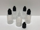 30ml Empty Plastic Squeezable Eye Dropper Bottles Black Cap 1oz Ldpe -  10-pack 