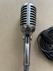 Vintage Shure Model Pe55 Dynamic Microphone W  Plug In Cord
