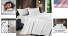 4-piece Full Bed Sheet Set - High Thread Count Bamboo Blend - Hotel Quality