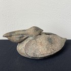 Vintage 1930s Hubley Cast Iron Pelican Ashtray Incense Burner Inkwell Heavy Rare