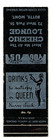 Cheerio Lounge Matchbook Matchcover - Butte  Montana - Girlie