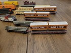 Ho Scale Model Train  Lot Of 38 Cars  Mixed Lot Various Makers And Four Building