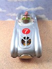 Schylling Replica Windup Tin Toy Racer Sports Car Silver No Key 6 25 Inch 2009