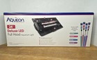 Aqueon Deluxe Led Full Hood Aquarium Light  24    Black Hinged Door Fish Tank New