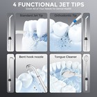 Sejoy Cordless Water Flosser Dental Flossers Irrigator Teeth Cleaner 6 Jet Tips