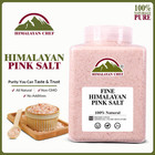 Himalayan Pink Salt Fine Grain 5 Lb Jar  Natural  Kosher  Vegan  Cooking   Baths